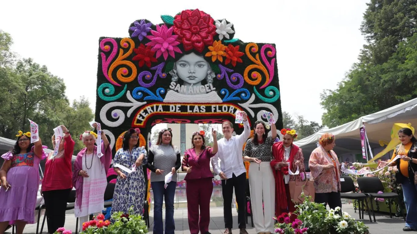 Clara Brugada inaugura 168 edición de la Feria de las Flores en la alcaldía Álvaro Obregón