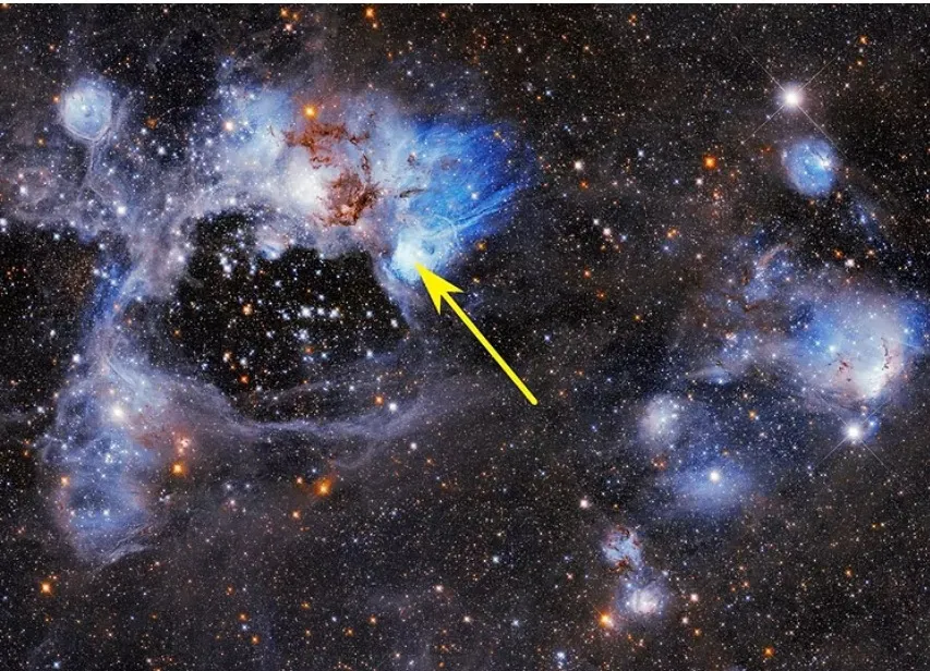 Descubren superburbuja en la Nube de Magallanes