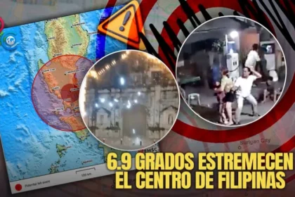 Terremoto de magnitud 6.9 sacude Filipinas; deja al menos 31 personas muertas