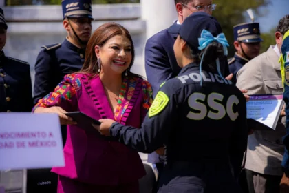 Clara Brugada reconoce la labor de la policía de la Ciudad de México