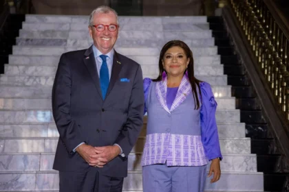 Brugada sostiene reunión con gobernador de Nueva Jersey rumbo a Mundial 2026