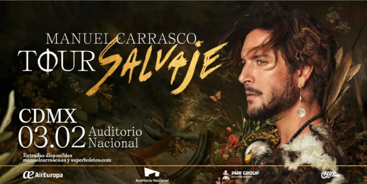 El cantante español Manuel Carrasco se presentará por primera vez en el Auditorio Nacional en la Ciudad de México.