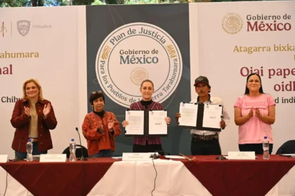 “Es Justicia Territorial” presidenta Claudia Sheinbaum encabeza entrega de más de 3 mil hectáreas de la sierra tarahumara de Chihuahua al pueblo Ódami