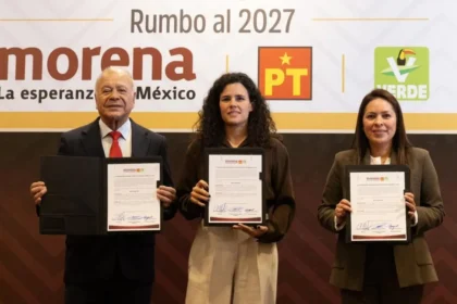 Morena, PT y Partido Verde refrendan coalición rumbo a 2027