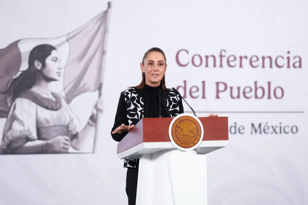 Presidenta Claudia Sheinbaum hace llamado a mantener la calma