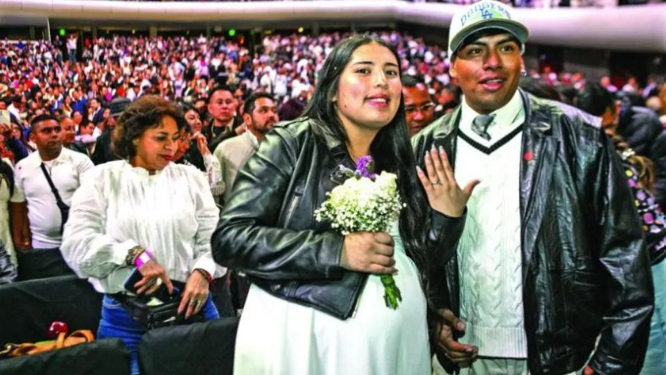San Valentín 2026 casi 2 mil parejas se casan en bodas colectivas del Edomex