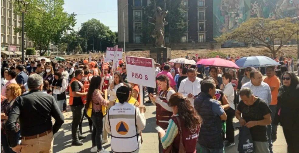 Simulacro Metropolitano moviliza a 8.2 millones en CdMx y Edomex