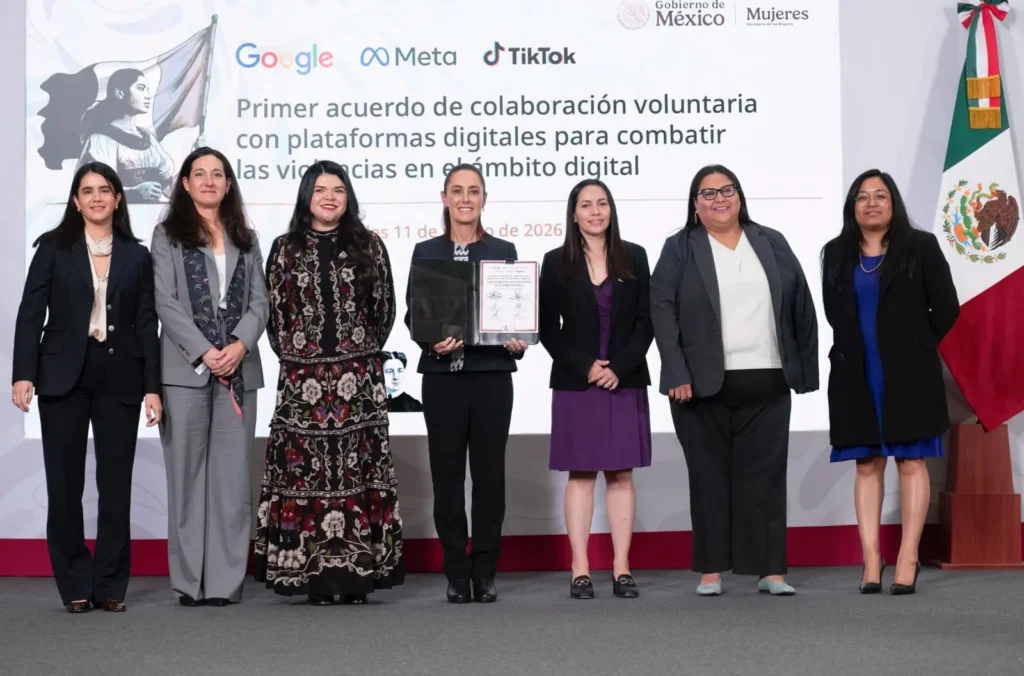 Gobierno de México firma Primer Acuerdo de Colaboración Voluntaria con Google, Meta y Tiktok para combatir violencia digital contra las mujeres (3)
