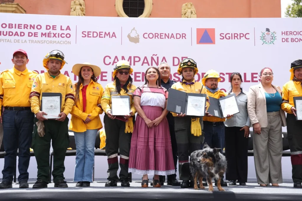 Clara Brugada despliega fuerza élite contra incendios forestales