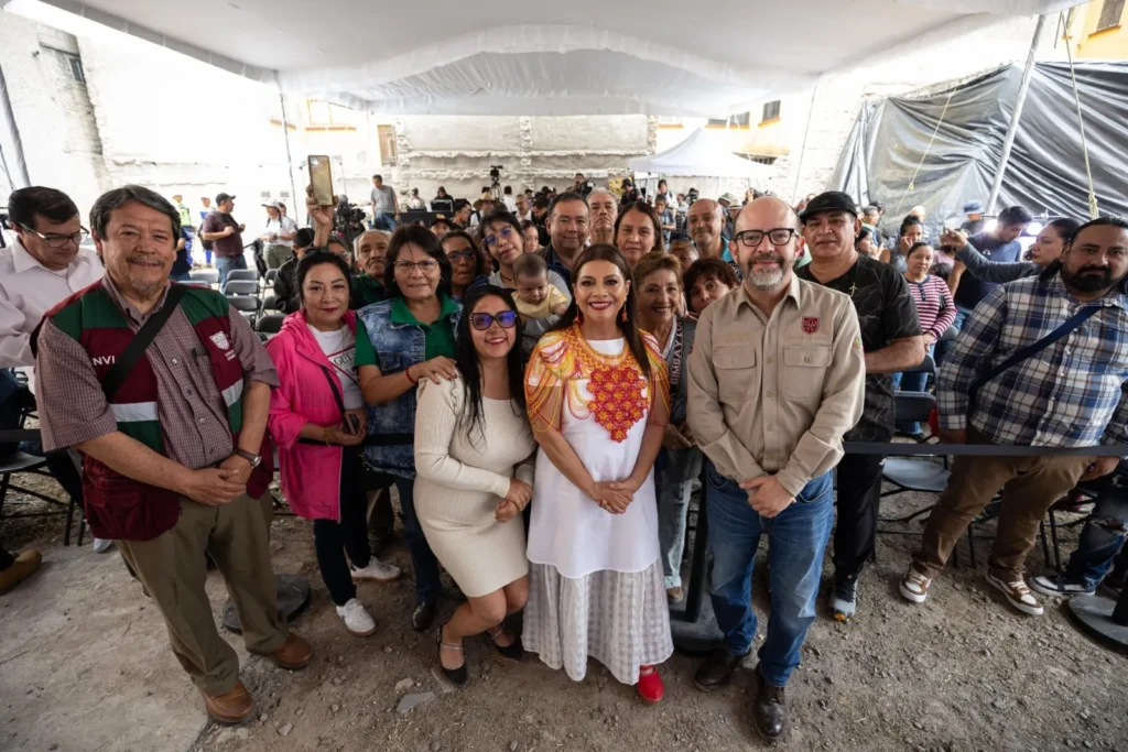 Coloca Clara Brugada primera piedra para construcción de 250 viviendas en la colonia Guerrero