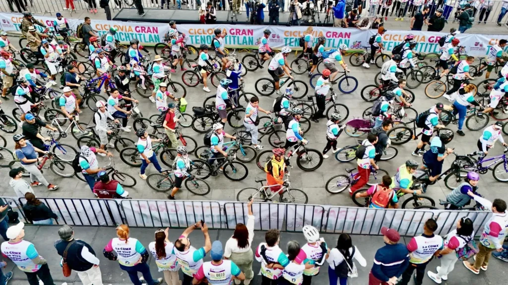 Inaugura Clara Brugada Ciclovía la Gran Tenochtitlán