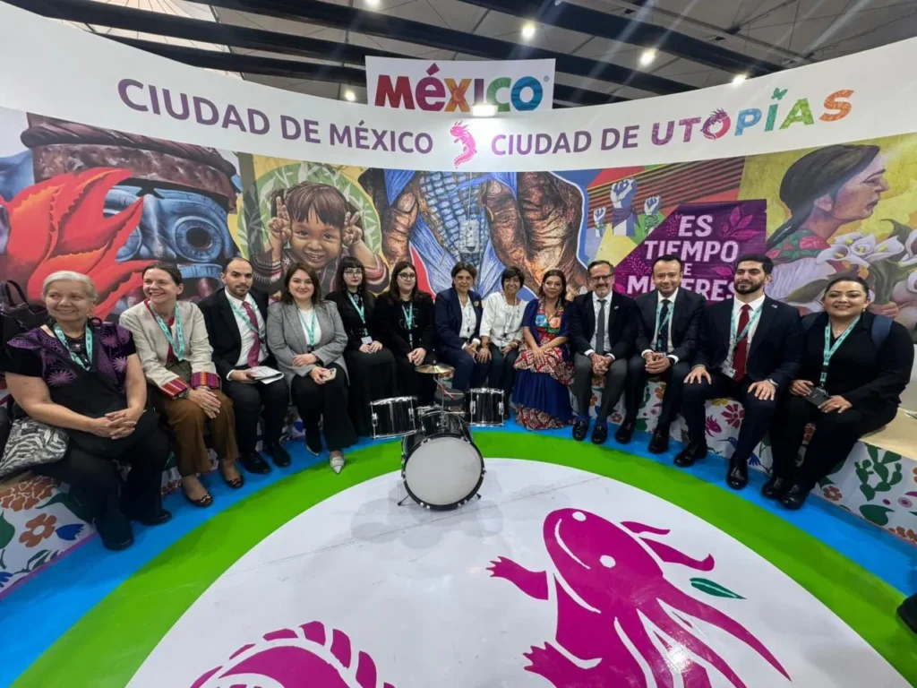 Clara Brugada proyecta el modelo de las Utopías de CDMX en el escenario global de Bakú