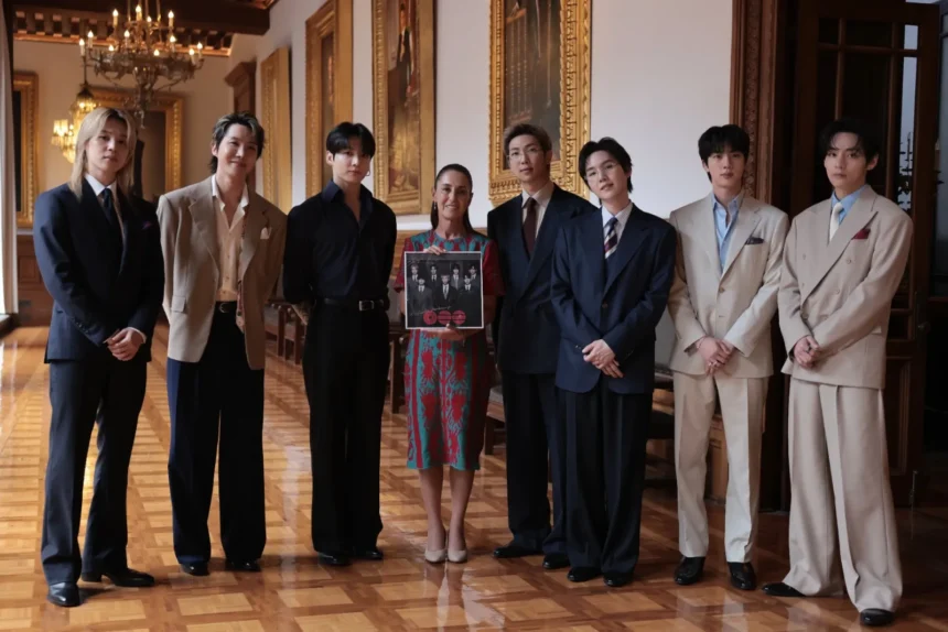 La foto histórica de Sheinbaum con BTS que rompió el internet