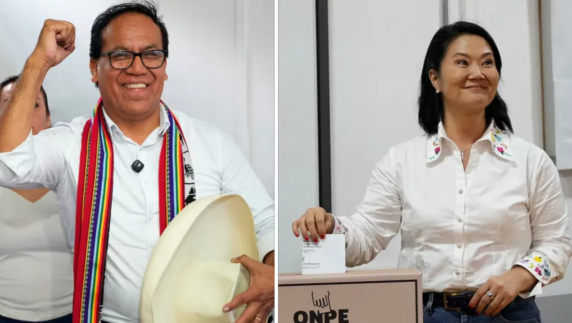 Elecciones en Perú Roberto Sánchez toma la delantera frente a Keiko Fujimori en un conteo voto a voto