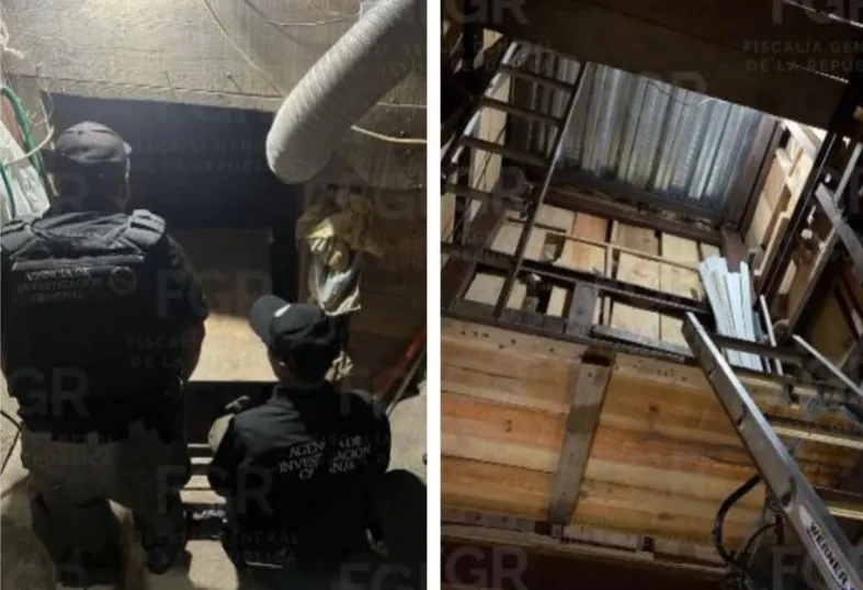 FGR descubre narco túnel de 265 metros equipado con tecnología avanzada en Tijuana