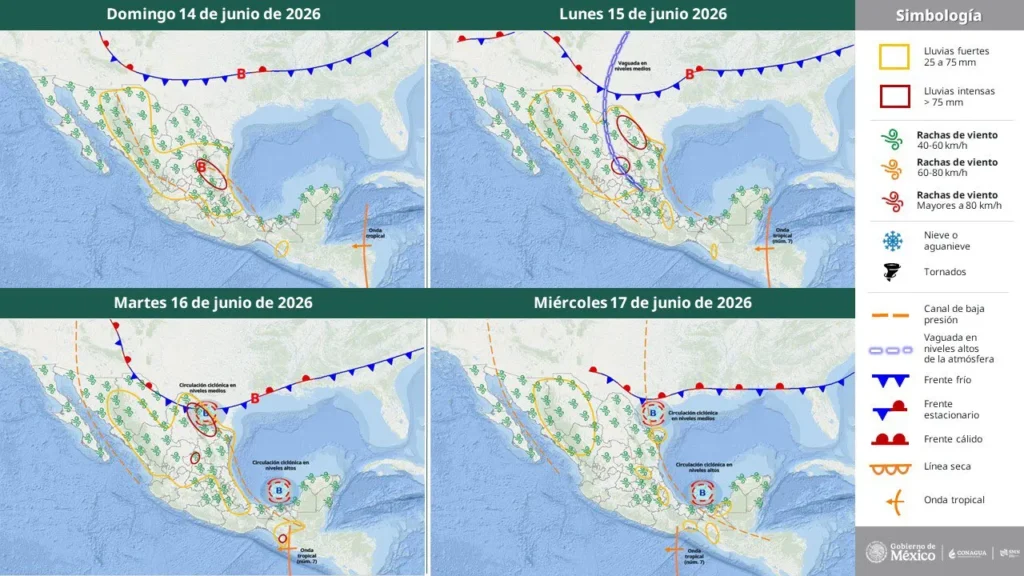 Mantienen vigilancia por sistema con potencial ciclónico en el Golfo de México; alertan por lluvias fuertes en el noreste del país