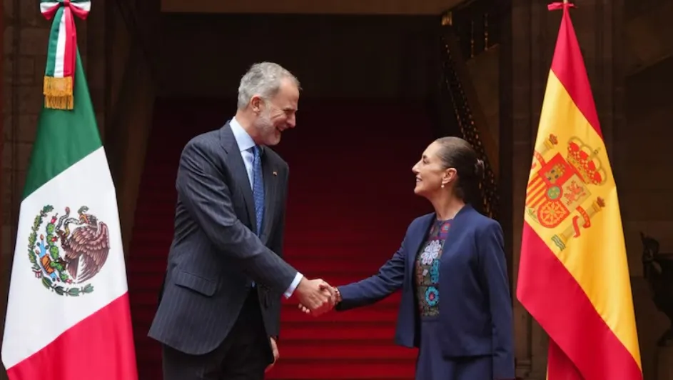 Sheinbaum recibe al Rey Felipe VI en Palacio Nacional; inician nueva etapa en la relación bilateral