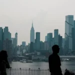 Calidad del aire peligrosa en EE. UU. por humo de incendios en Canadá