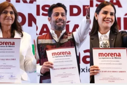 Morena define a sus coordinadores para 2027 en Aguascalientes, Campeche y Colima