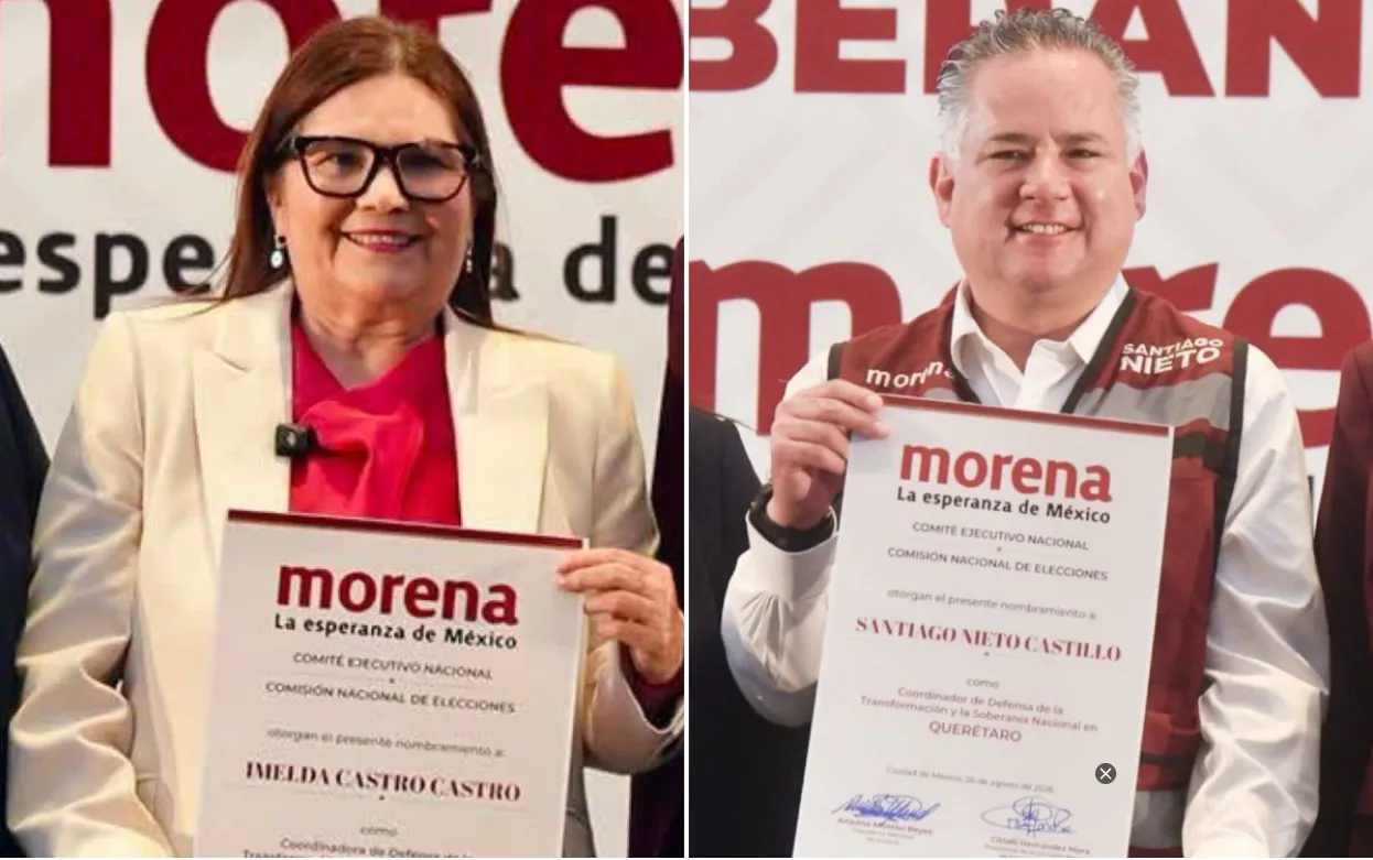 Morena designa a Imelda Castro y Santiago Nieto como coordinadores de la 4T en Sinaloa y Querétaro