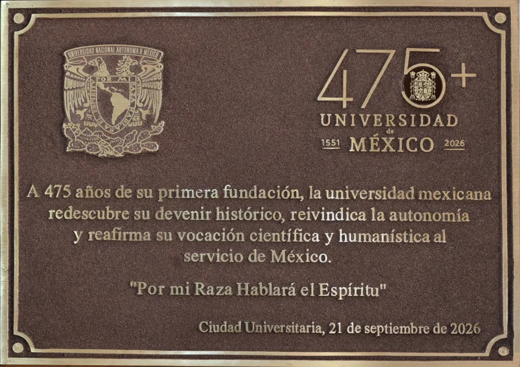 Celebra la UNAM 475 años de tradición universitaria y de construir futuros