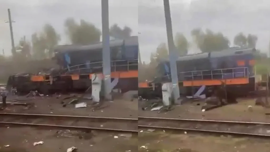 Rusia ataca un tren ucraniano poco después de que Boris Johnson y funcionarios europeos abandonaran la estación