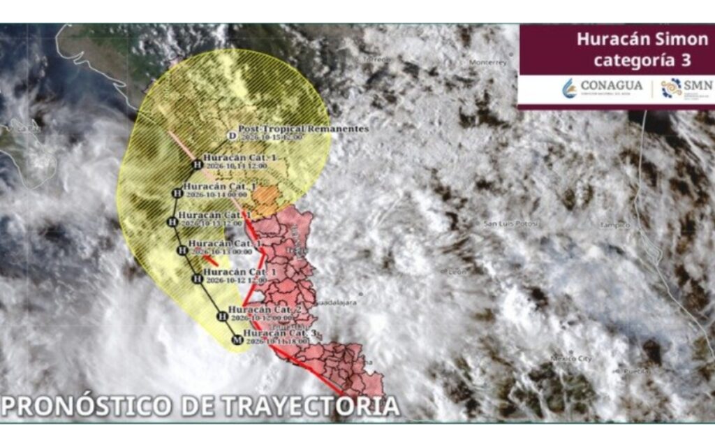 Huracán Simon baja a categoría 3: estos estados siguen bajo amenaza por lluvias y oleaje