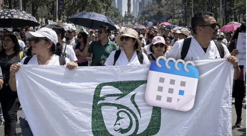 Marcha de trabajadores del IMSS en CDMX ruta, horario y quiénes participarán el 14 de octubre